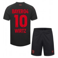 Bayer Leverkusen Florian Wirtz #10 Hjemmedraktsett Barn 2023-24 Kortermet (+ Korte bukser)